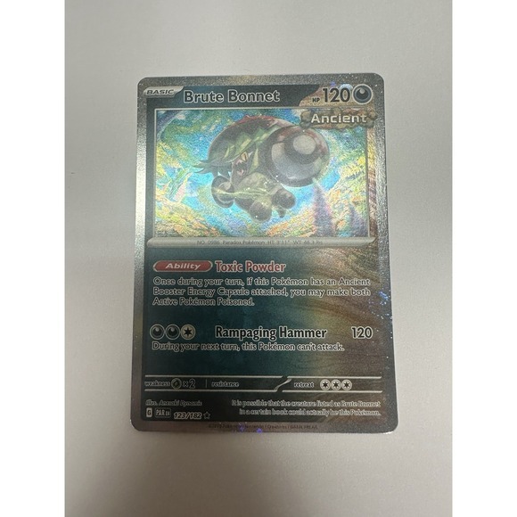 123/182 pokemon card Scream Tail - Slither Wing - Brute Bonnet - Paradox Rift - Ancient Pokemon Trading Lot if this Pokmon has an Ancient Booster Energy Capsule attached Pokemon Card Brute Bonnet 123/182